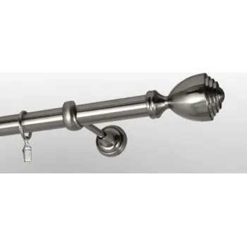 Efekt-nerezová oceľ Ø 25 mm - koncovka Palacio tyč hladká