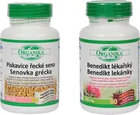 ORGANIKA Benedikt lékařský 500 mg 60 cps. + Pískavice řecké seno 500 mg 60 cps.