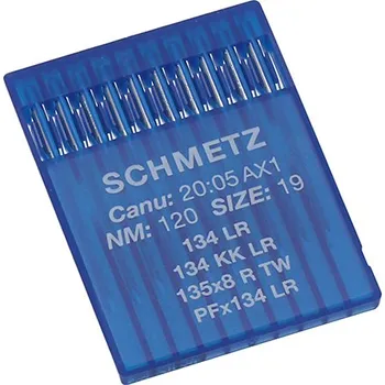 Strojové jehly pro průmyslové šicí stroje Schmetz 134 LR 120