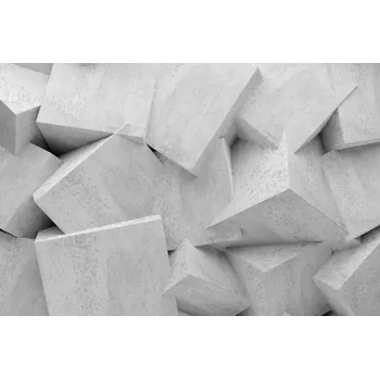 Fototapeta DIMEX | Vliesová fototapeta Abstraktní betonový kámen MS-5-2591 | 375 x 250 cm | bílá, šedá + Vliesová fototapeta na stěnu DIMEX Abstraktní betonový kámen MS52591 v rozměru 375 x 250 cm + lepidlo zdarma