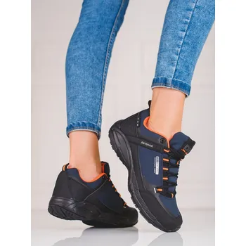 Dámská běžecká obuv Dámské trekingové boty I096N/OR - DK tm.modrá-černá 37