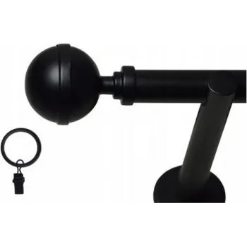 Garnýž Garnýž jednoduchá 25mm matná černá Gula