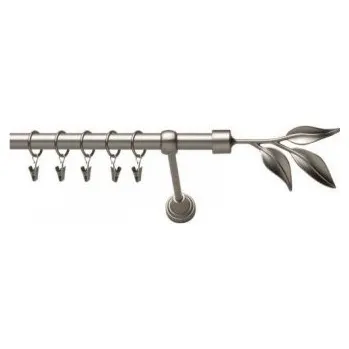 Garnýž Satin nickel Ø 19 mm - List willow