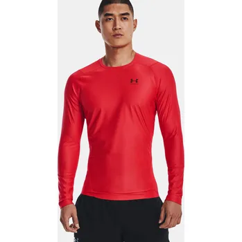 Pánské tričko Pánské funkční tričko Under Armour UA HG IsoChill Comp LS-RED - červené Velikost: XL