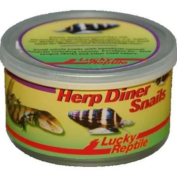 Krmivo pro terarijní zvíře Lucky Reptile Herp Diner - šneci s ulitou 35g
