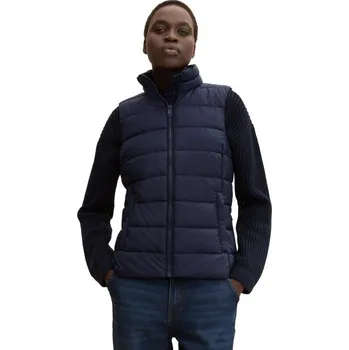 Dámská vesta TOM TAILOR DÁMSKÁ KRÁTKÁ PROŠÍVANÁ VESTA MIDNIGHT BLUE L