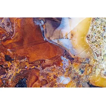 Fototapeta DIMEX | Vliesová fototapeta Detail barevného kamene MS-5-2455 | 375 x 250 cm | modrá, zlatá, hnědá + Vliesová fototapeta na stěnu DIMEX Detail barevného kamene MS52455 v rozměru 375 x 250 cm + lepidlo zdarma