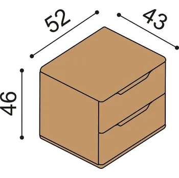 Komoda komoda FLABO závěsná FL1Z2