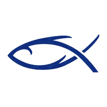 samolepka Jesus rybička 008 (89 - Ultra Metalic modrá tmavá) SAMOLEPKA NA AUTO, NÁLEPKA, FÓLIE, POLEP, TUNING, VLASTNÍ TEXT, TISK, AUTOSAMOLEPKY.cz, POLEPY, OBRÁZEK, LOGO, 3D STICKERS