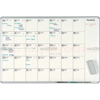 Kancelářský nábytek Plánovací tabule měsíční 100x70cm