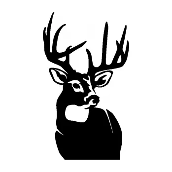 Samolepící dekorace SAMOLEPKA Jelen 007 pravá (01 - černá) NA AUTO, NÁLEPKA, FÓLIE, POLEP, TUNING, VLASTNÍ TEXT, TISK, AUTOSAMOLEPKY.cz, POLEPY, OBRÁZEK, LOGO, SAMOLEPKY