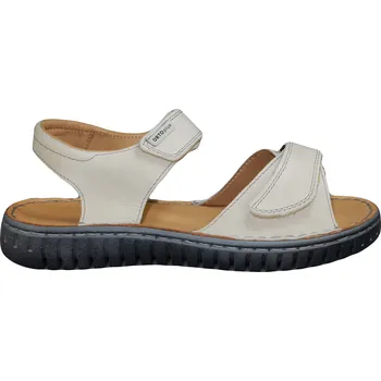 Dámské sandále 8046 - 01 zdravotní kožené sandály s podporou klenby nožní; krémová 38