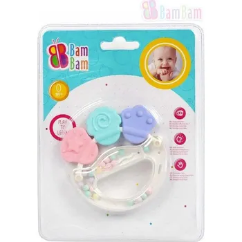 Bam Bam Baby chrastítko ZVONEK kousátko pro miminko