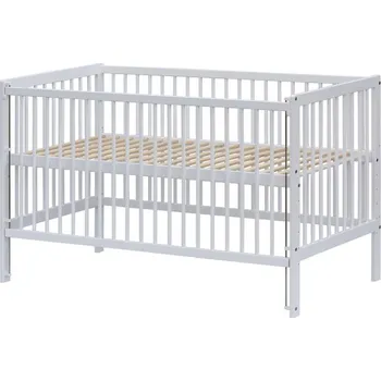 Dětská postýlka postýlka DOMINIK 70x140 borovice bílá