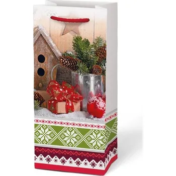 Dárková taška 100x220x55 mm - T03 V06-4 - Ptačí budka