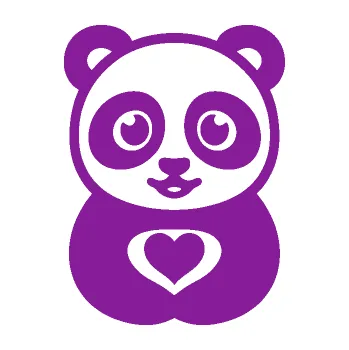 Samolepící dekorace Panda 008 roztomilá (14 - fialová) SAMOLEPKA NA AUTO, NÁLEPKA, FÓLIE, POLEP, TUNING, VLASTNÍ TEXT, TISK, AUTOSAMOLEPKY.cz, POLEPY, OBRÁZEK, LOGO, 3D STICKERS