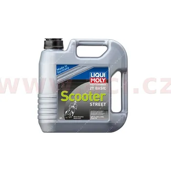 Motorový olej LIQUI MOLY Motorbike 2T Basic Scooter, minerální motorový 2T olej 4 l