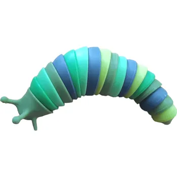 Gadget KN6 Antistresový kloubový slimák finger slug Barva: zelená