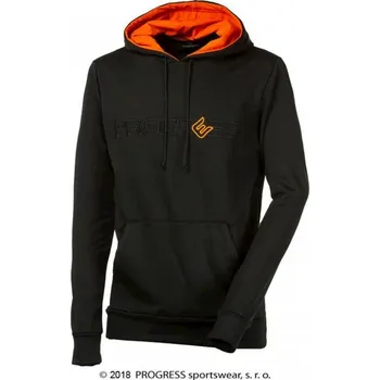 Pánská mikina Mikina pánská Progress PETER, černo/oranžová Velikost: XL