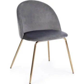 Jídelní židle BIZZOTTO Sametová jídelní židle TANYA šedá 0733301