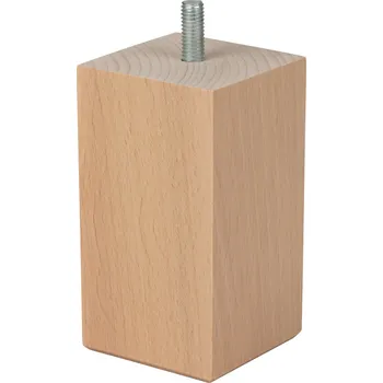 Stolová podnož Walteco Nábytková noha 55x55x100mm, dřevo, buk lakovaný