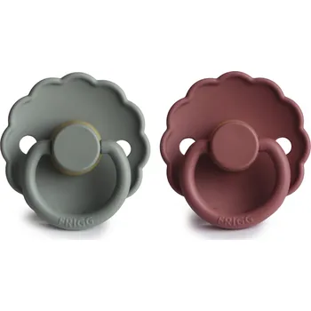 FRIGG Daisy dudlík z přírodního kaučuku 2ks - French Grey + Woodchuck Velikost: 1 71221393