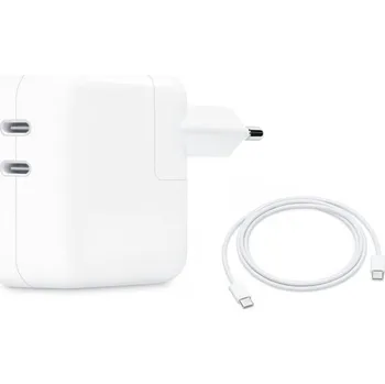 35W dvouportový USB-C napájecí adaptér s usb-c kabelem