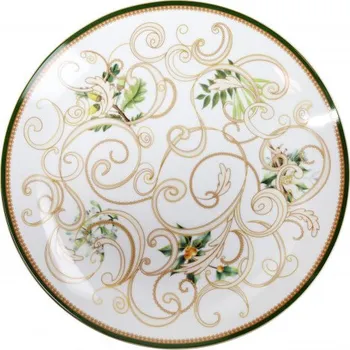 Servírovací talíř 30 cm Filo D´Oro BRANDANI (barva - porcelán, zlatá, bílá)