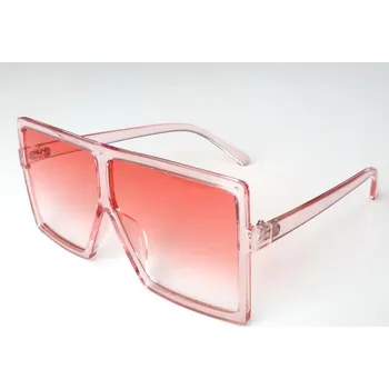 Sluneční brýle Blingstar Dámské sluneční brýle Julia Oversized XXL Velké hranaté Růžové