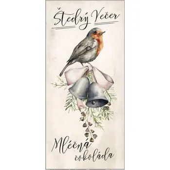 Čokoláda Dárková mléčná čokoláda 100 g - Štědrý večer