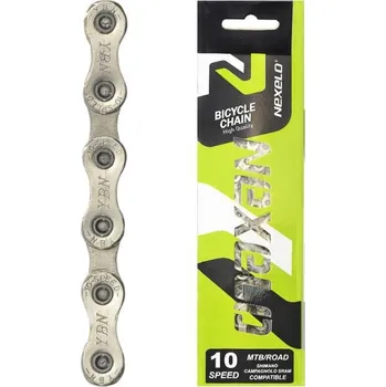 Řetěz na kolo Nexelo 10 Rychlostí Stříbrný řetěz + DÁREK