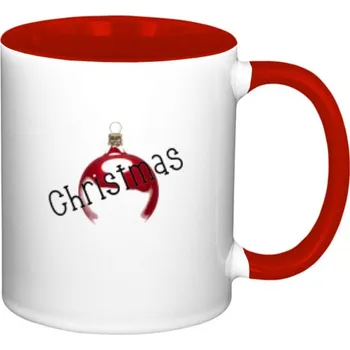 Hrnek malý barevný s potiskem Christmas