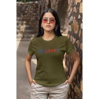 Dámské tričko Dámské tričko Královec Barva: Khaki, Velikost: S