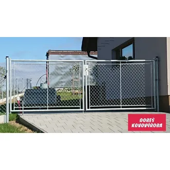 brána Dvoukřídlá brána šíře 3600 mm s FAB zamykáním v žárovém zinku