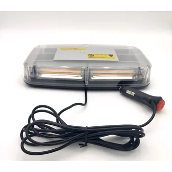 Maják LED COB světelná minirampa s polykarbonátovým krytem - oranžová