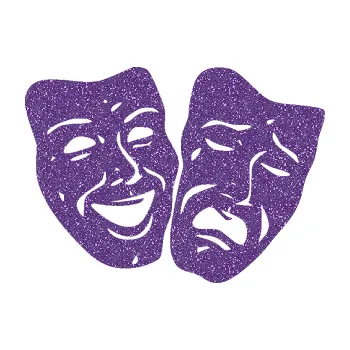 Samolepící dekorace SAMOLEPKA Masky tváře 001 pravá veselý a smutný (87 - Ultra Metalic fialová) NA AUTO, NÁLEPKA, FÓLIE, POLEP, TUNING, VLASTNÍ TEXT, TISK, AUTOSAMOLEPKY.cz, POLEPY, OBRÁZEK, LOGO, SAMOLEPKY