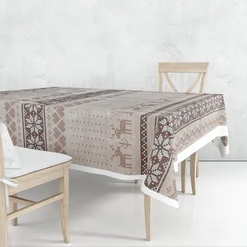 ubrus Vánoční ubrus hvězdy 120x140 cm