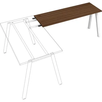 Psací stůl HOBIS UE A 1600 RU stůl řetězící do úhlu