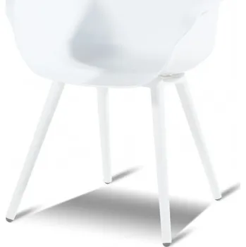 Sophie Studio Zahradní Jídelní Židle s područkami - bílá