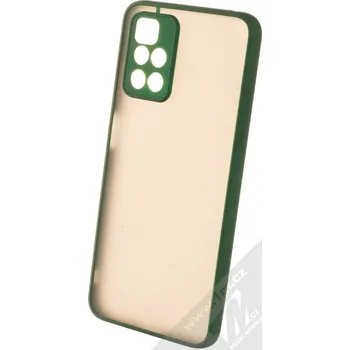 Pouzdro na mobilní telefon 1Mcz Solid Bumper ochranný kryt pro Xiaomi Redmi 10, Redmi Note 11 4G tmavě zelená (dark green)