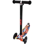 ENERO Dětská LED tříkolová koloběžka MAXI SCOOTER STREET-ART