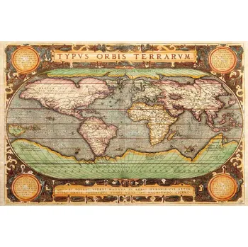 Fototapeta DIMEX | Vliesová fototapeta Stará mapa II. MS-5-1531 | 375 x 250 cm| zelená, žlutá, hnědá + Vliesová fototapeta na stěnu DIMEX Stará mapa II. MS51531 v rozměru 375 x 250 cm + lepidlo zdarma