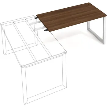 Psací stůl HOBIS US O 1400 RU stůl řetězící do úhlu