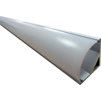 LED lišta LED alu profil "čtvrtkruh" 16x16mm, 2m, matný LL166