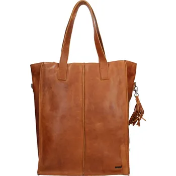 Kabelka Dámská kožená kabelka Justified Monic - koňak