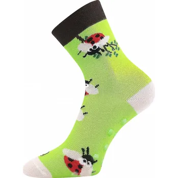 Dívčí oblečení Dívčí PROTISKLUZOVÉ ponožky Voxx WOODIK - 3 barvy velikost/rozměry: 25-29, barvy a vzory Voxx: světle zelená