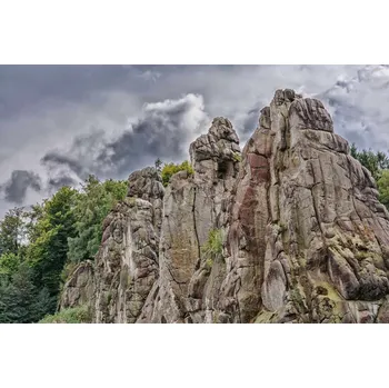 Fototapeta DIMEX | Vliesová fototapeta Pískovcové skály MS-5-1665 | 375 x 250 cm| zelená, šedá + Vliesová fototapeta na stěnu DIMEX Pískovcové skály MS51665 v rozměru 375 x 250 cm + lepidlo zdarma