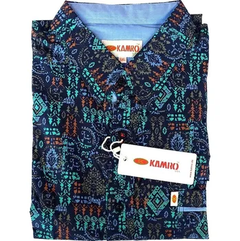 Pánská košile Pánská košile Kamro vícebarevná dlouhý rukáv 5XL - 12XL Kamro ODE-KAM-23856-261 - 6XL