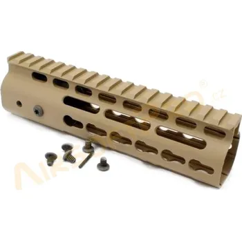Sportovní střelba Big Dragon CNC předpažbí AR-15 Keymod 7”pro M4 - pískové DE