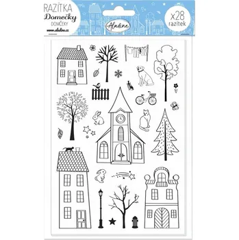 Dětské razítko AladinE Stampo domečky 28 ks